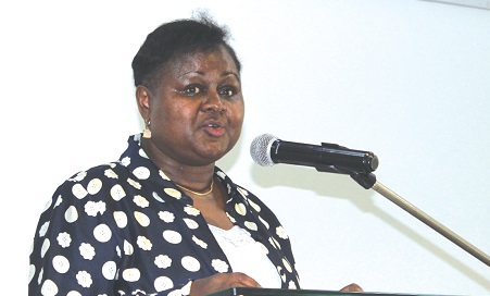 Irene Karimi, the representative of Research and Innovation Systems for Africa, addressing participants  Picture: ERNEST KODZI